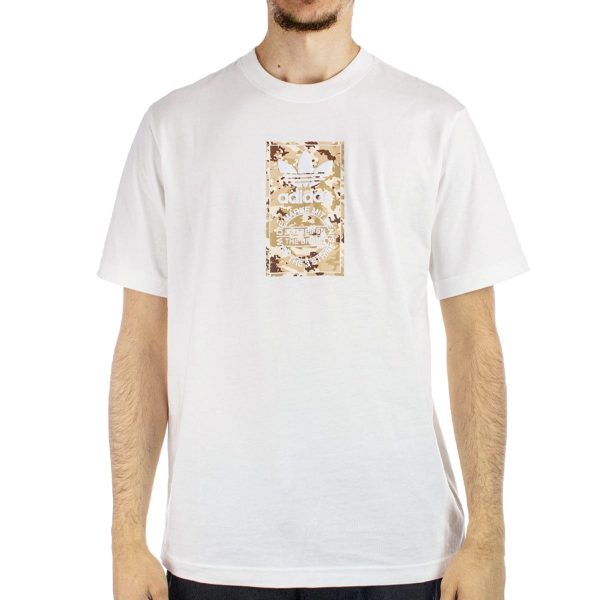 Adidas Camo Label T-Shirt IX6743 - weiss-camouflage Verkauf