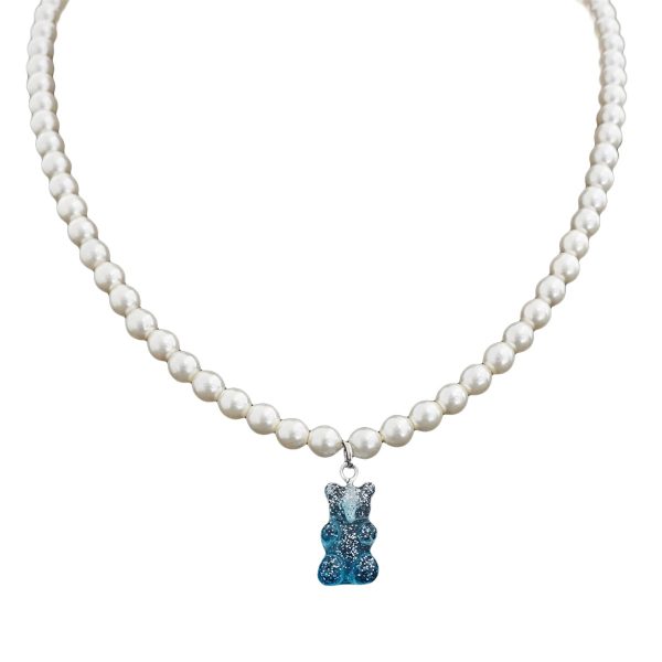 Fainz Bear Pearl Chain - Waterfall Kette F-CX-1165-SP-VAR-waterfall - silber-blau Angebot