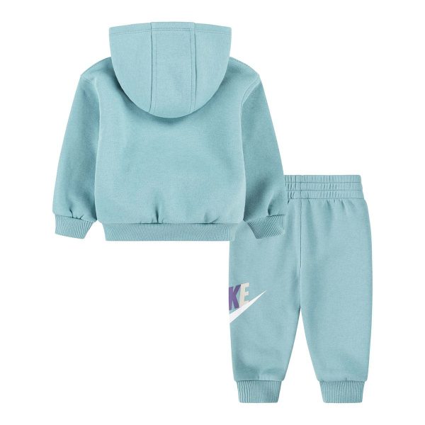 Nike Club Fleece Set Anzug 66L135-EIG - hellblau Mode – Bild 2