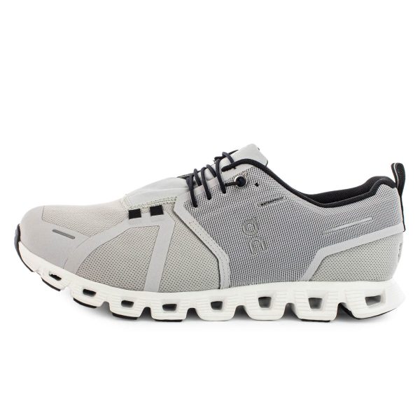 On Cloud 5 Waterproof 59.98841 - hellgrau-weiss-schwarz Verkauf