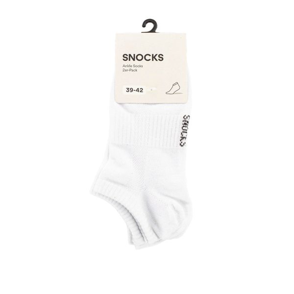 Snocks Sneaker Socken 2 Paar AS_001-2-168 - weiss Rabatt