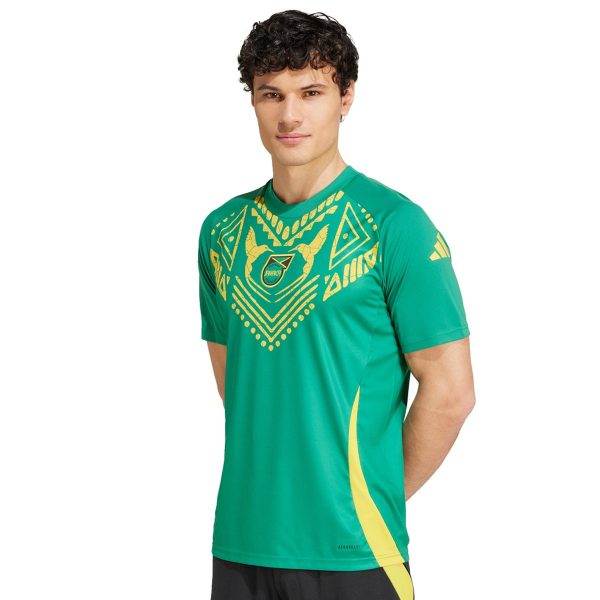 Adidas Jamaika Pre-Match Trikot IS5658 - grün-gelb Online-Verkauf
